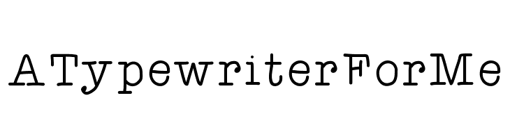 ATypewriterForMe  لخطوط تنزيل