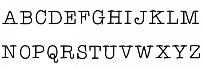 ATypewriterForMe Schriftart Groß