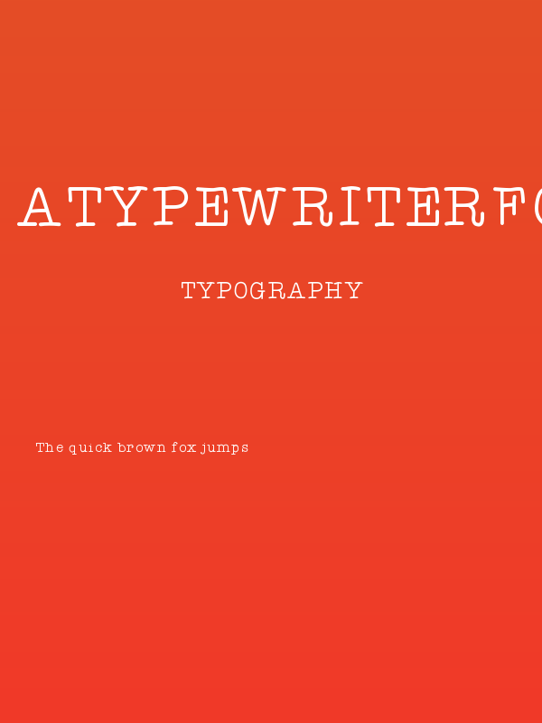ATypewriterForMe Poster
