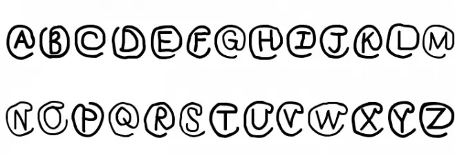 At Sign Regular Schriftart Groß