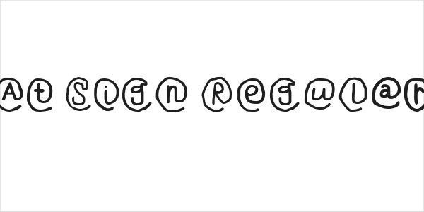 At Sign Regular Logo