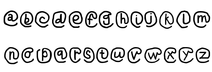 At Sign Regular Шрифта строчной
