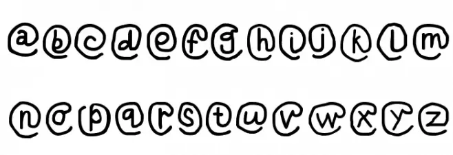 At Sign Regular Шрифта строчной