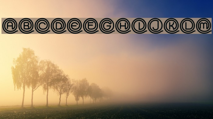 At The Midday Underline Demo Font examples