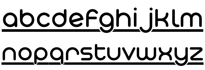 At The Midday Underline Demo Font LOWERCASE