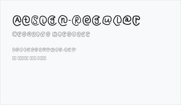 AtSign-Regular Business Card