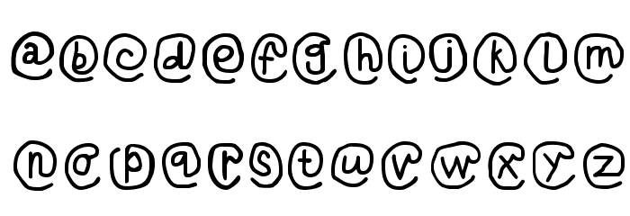 AtSign-Regular Font LOWERCASE
