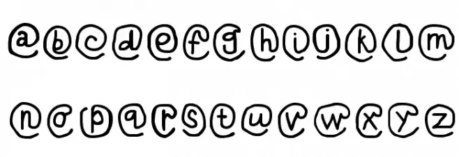 AtSign-Regular 字体 小写