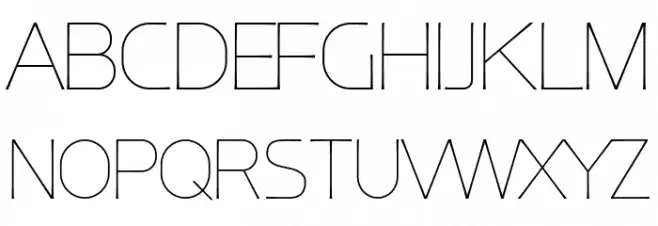 Ata-25Thin Schriftart Groß