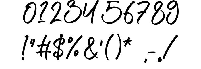 Atakana Script Font OTHER CHARS