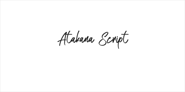 Atakana Script Logo