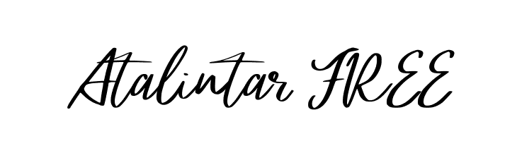 Atalintar FREE  font caratteri gratis