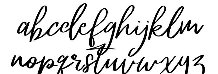 Atalintar FREE Font LOWERCASE