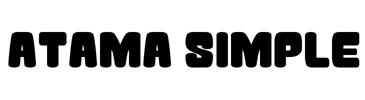 Atama Simple Font