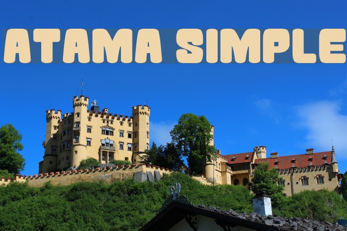 Atama Simple Font examples