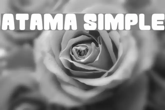 Atama Simple フォント examples