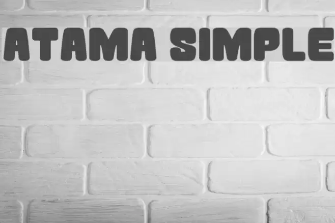 Atama Simple フォント examples