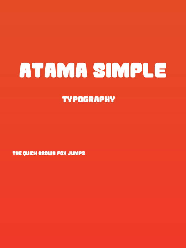 Atama Simple Poster