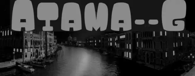 Atama__G Font examples