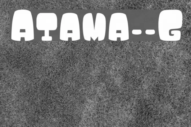 Atama__G Font examples
