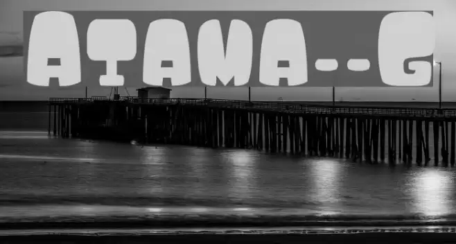 Atama__G Font examples