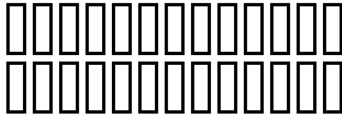 Ataques Font LOWERCASE