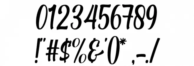 Atarashi Font OTHER CHARS