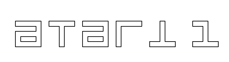 Atari 1  font caratteri gratis