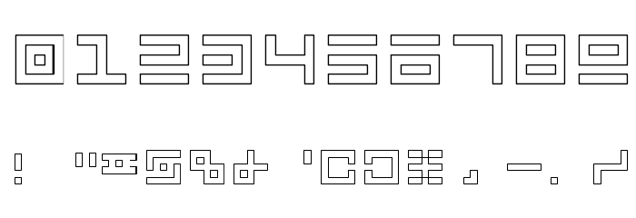 Atari 1 Font OTHER CHARS