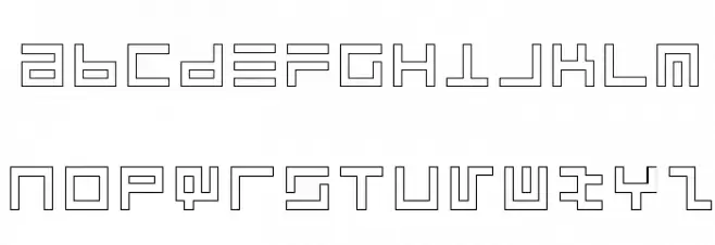 Atari 1 フォント 大文字