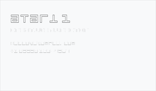 Atari 1 Business Card