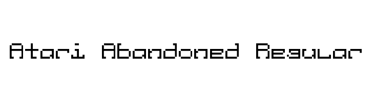 Atari Abandoned Regular  font caratteri gratis