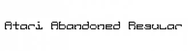 Atari Abandoned Regular  baixar fontes gratis