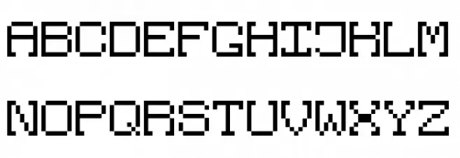 Atari Abandoned Regular Schriftart Groß