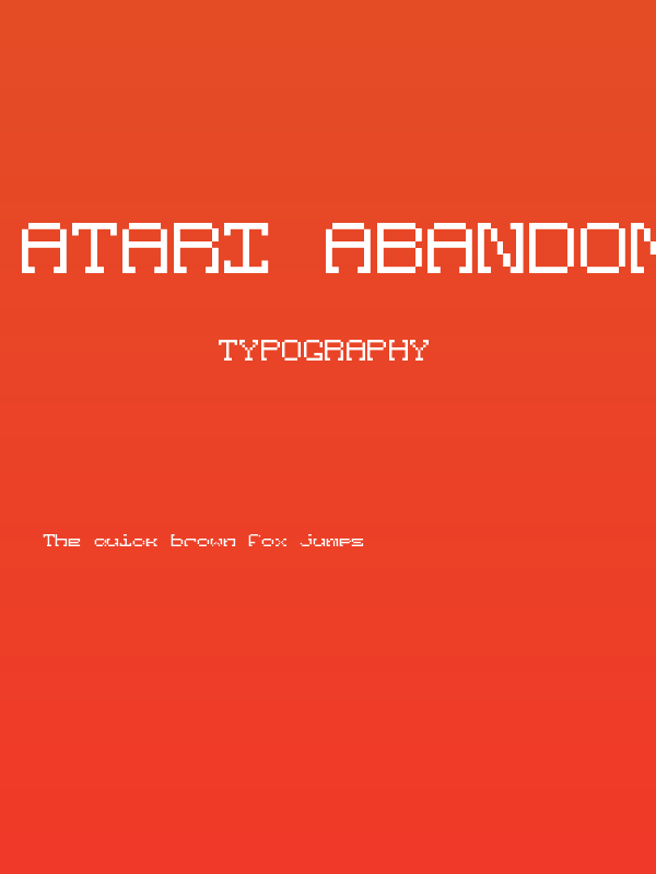 Atari Abandoned Regular Poster