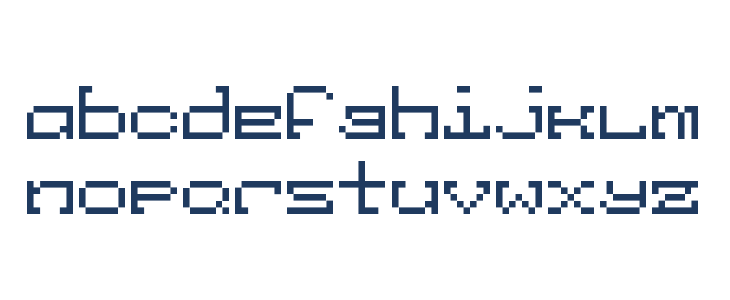 Atari Abandoned Regular Lowercase