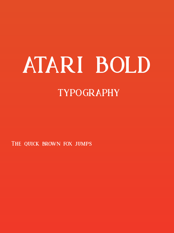 Atari Bold Poster