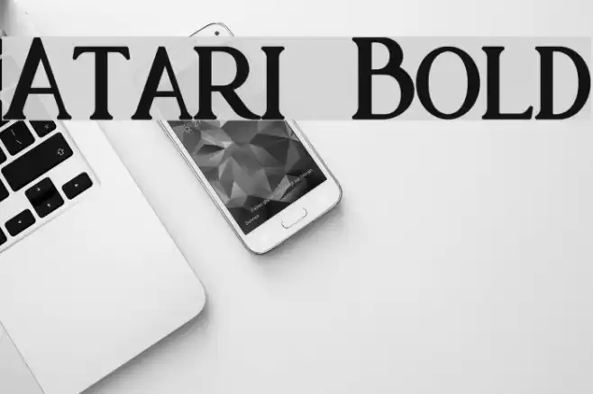 Atari Bold Font examples