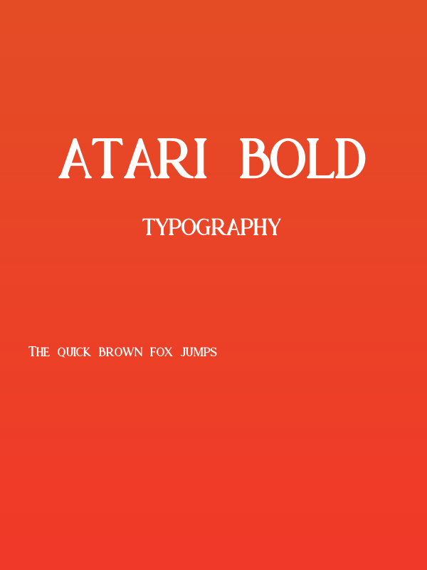 Atari Bold Poster