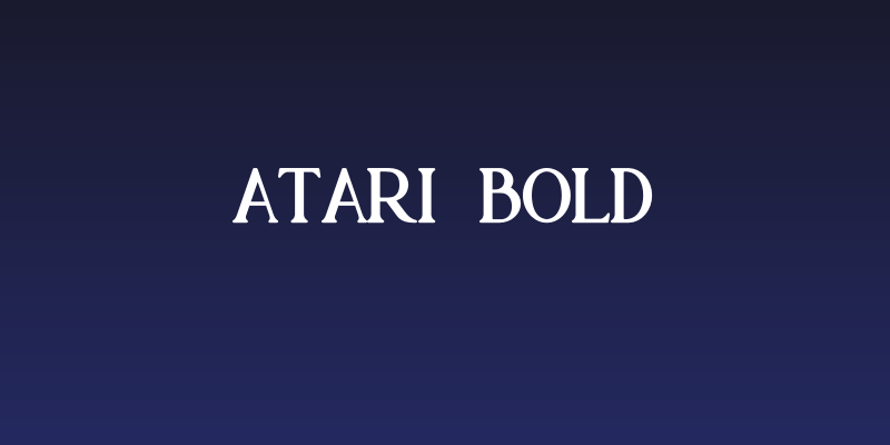 Atari Bold Social Header
