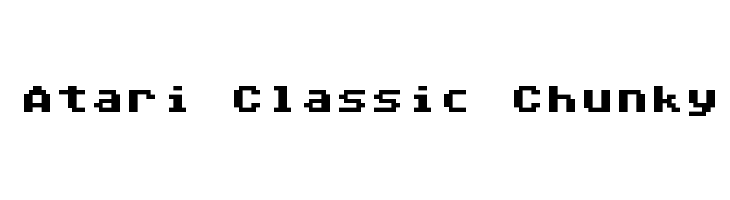 Atari Classic Chunky  नि: शुल्क फ़ॉन्ट्स डाउनलोड