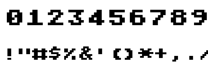 Atari Classic Chunky Font OTHER CHARS