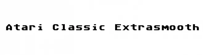 Atari Classic Extrasmooth  フリーフォントのダウンロード