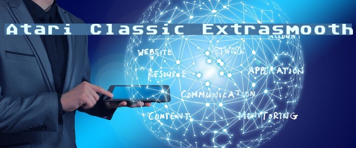 Atari Classic Extrasmooth Font examples