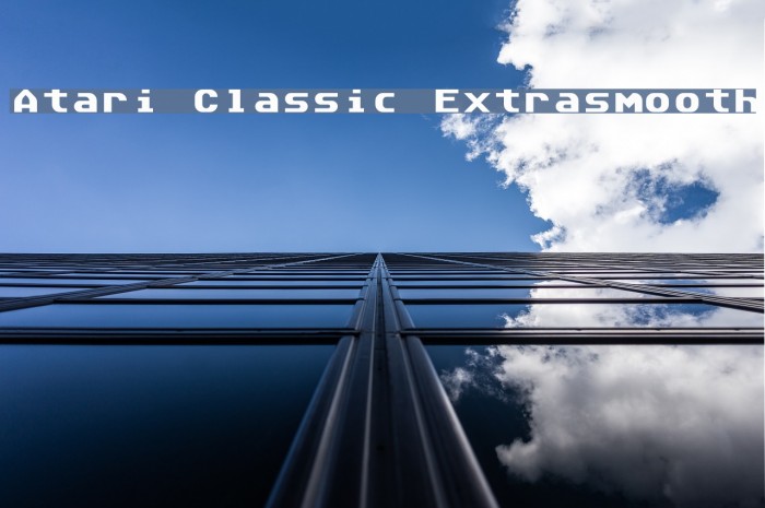 Atari Classic Extrasmooth Font examples