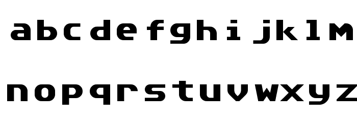 Atari Classic Extrasmooth Font LOWERCASE