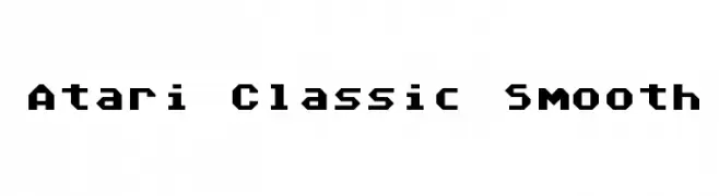 Atari Classic Smooth  フリーフォントのダウンロード