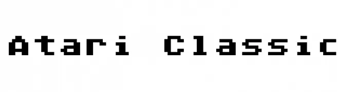 Atari Classic  Frei Schriftart Herunterladen