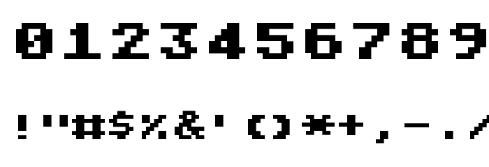 Atari Classic Font OTHER CHARS