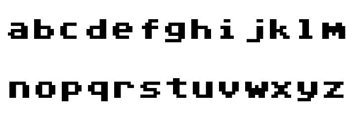 Atari Classic Font LOWERCASE